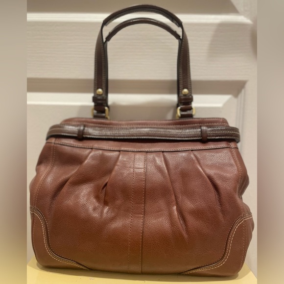 COACH Hampton Leather Carryall (Brown) - Picture 5 of 13